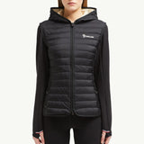 Padded Zip-Up Cotton Hoodie