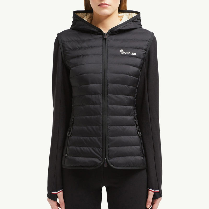 Padded Zip-Up Cotton Hoodie