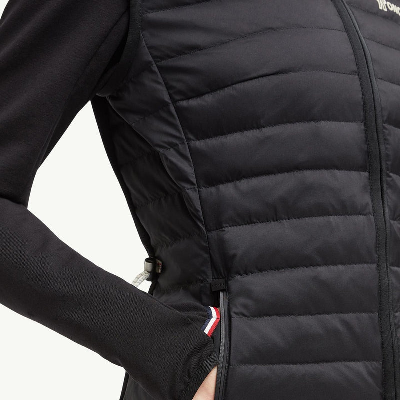 Padded Zip-Up Cotton Hoodie