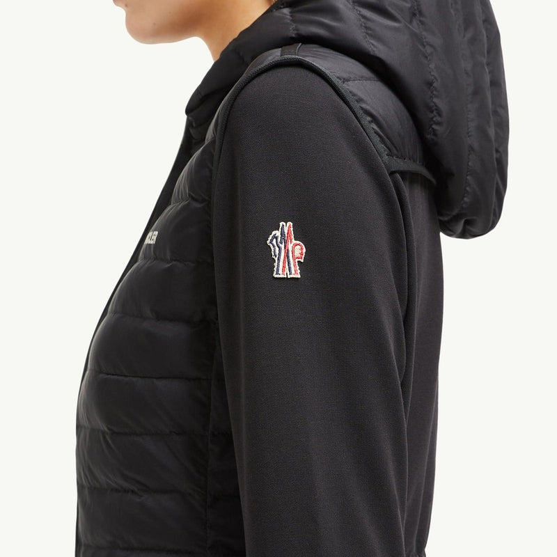 Padded Zip-Up Cotton Hoodie