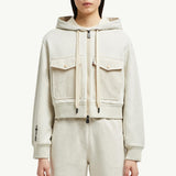 Cotton & Linen Zip-Up Hoodie