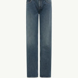 Straight Leg Bleached Jeans