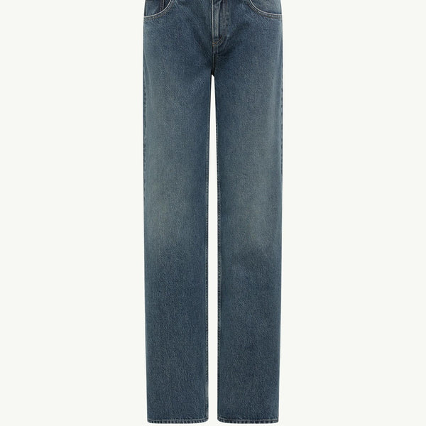 Straight Leg Bleached Jeans