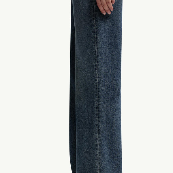 Straight Leg Bleached Jeans
