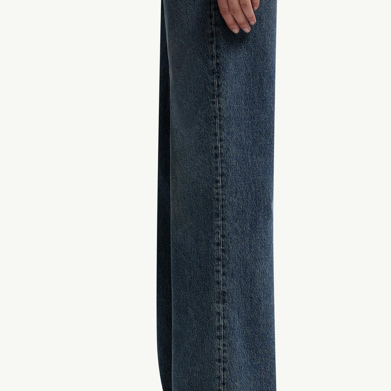 Straight Leg Bleached Jeans