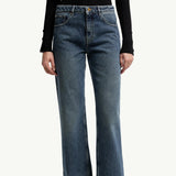 Straight Leg Bleached Jeans