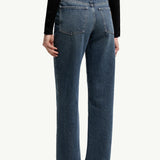 Straight Leg Bleached Jeans
