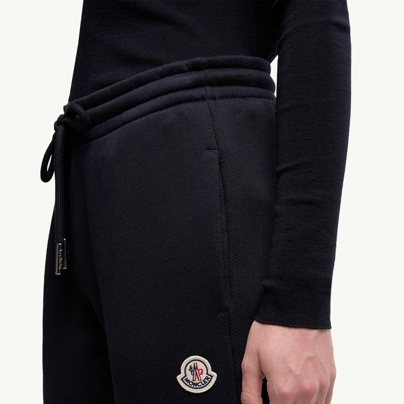 Logo Patch Cotton Track Pants