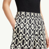 Geometric Print Cotton Shorts