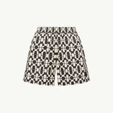 Geometric Print Cotton Shorts