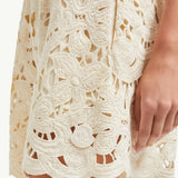 Floral Macramé Shorts