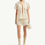 Floral Macramé Shorts