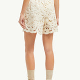 Floral Macramé Shorts