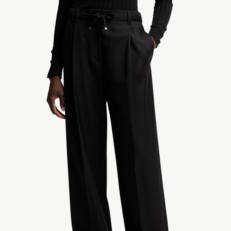 Wool Gabardine Tailored Trousers
