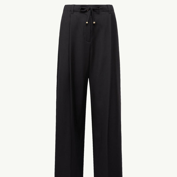 Wool Gabardine Tailored Trousers