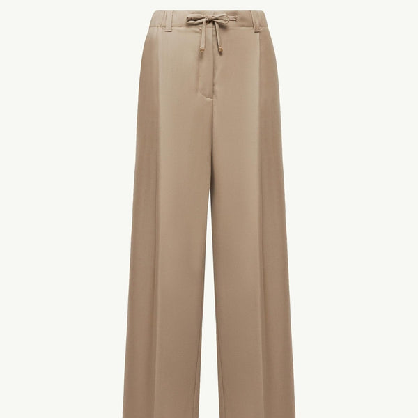Wool Gabardine Tailored Trousers