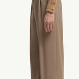 Wool Gabardine Tailored Trousers