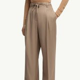Wool Gabardine Tailored Trousers