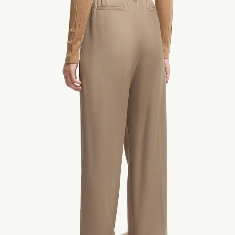 Wool Gabardine Tailored Trousers