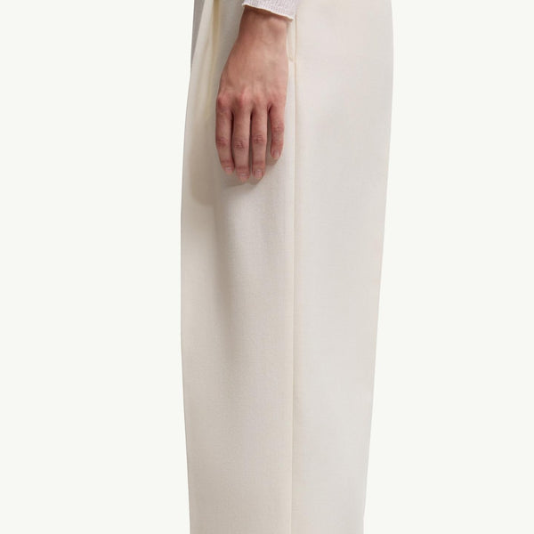 Wool Gabardine Tailored Trousers