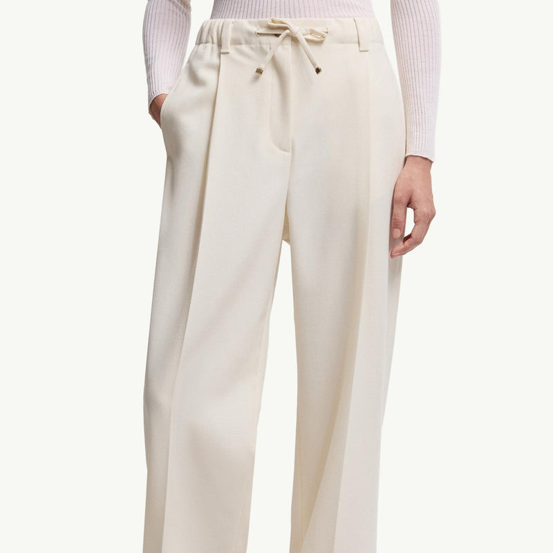 Wool Gabardine Tailored Trousers