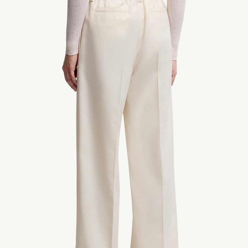 Wool Gabardine Tailored Trousers