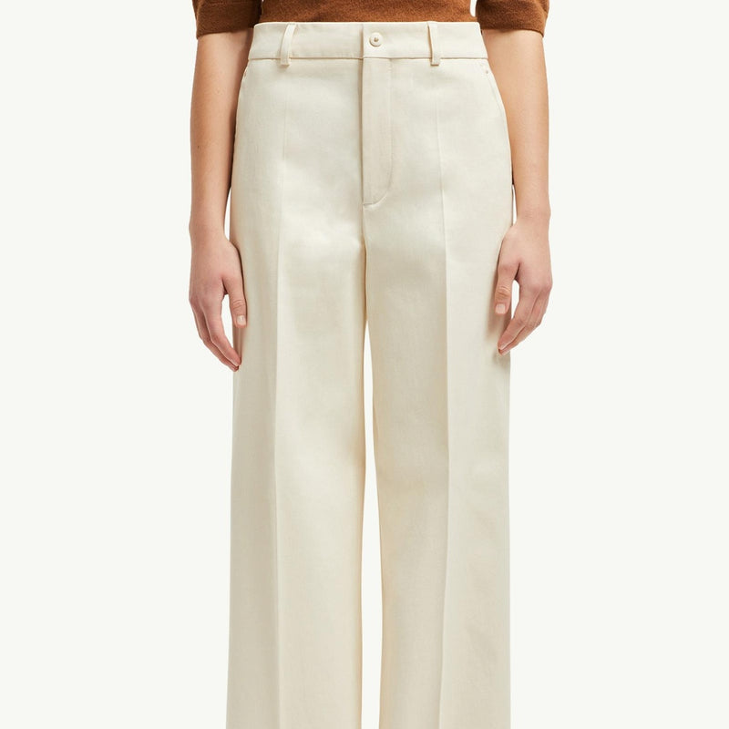 Tailored Cotton Gabardine Trousers