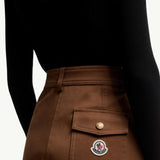 Straight Leg Cotton Gabardine Trousers