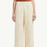Wide Leg Cotton Track Pants