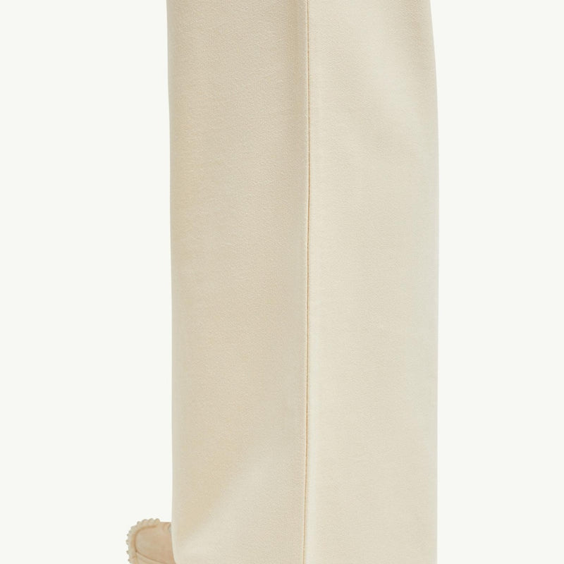 Wide Leg Cotton Track Pants