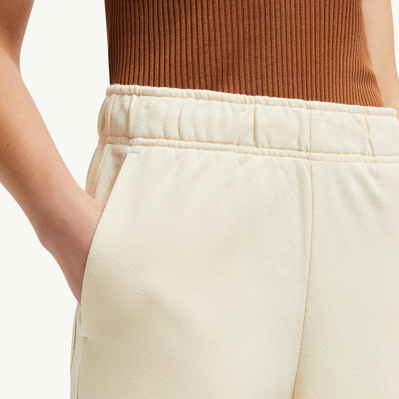 Wide Leg Cotton Track Pants