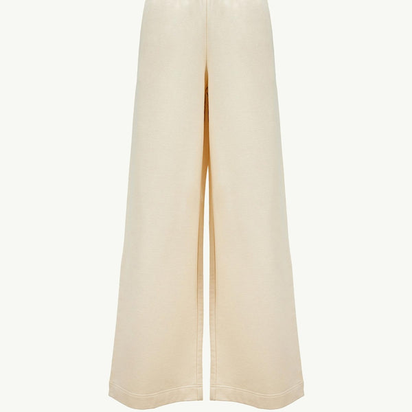 Wide Leg Cotton Track Pants