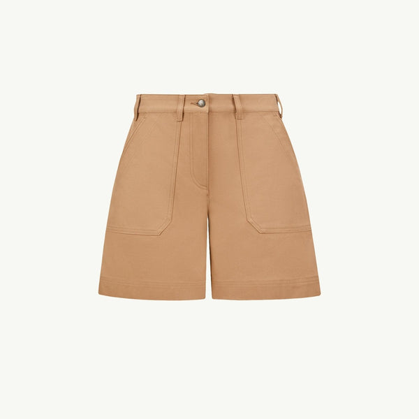 Cotton Gabardine Bermuda Shorts