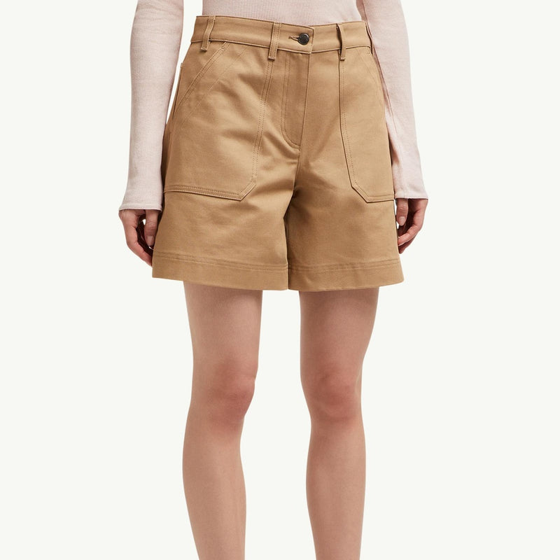 Cotton Gabardine Bermuda Shorts