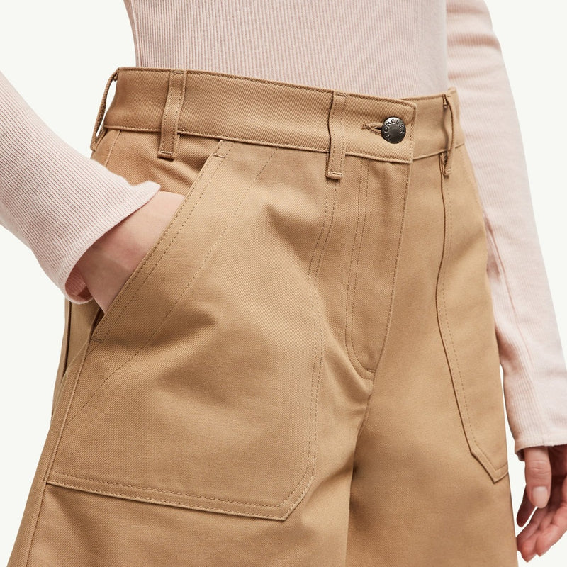 Cotton Gabardine Bermuda Shorts