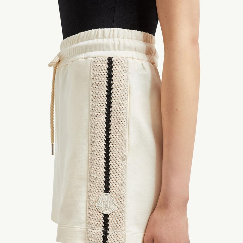 Crochet Accent Cotton Shorts