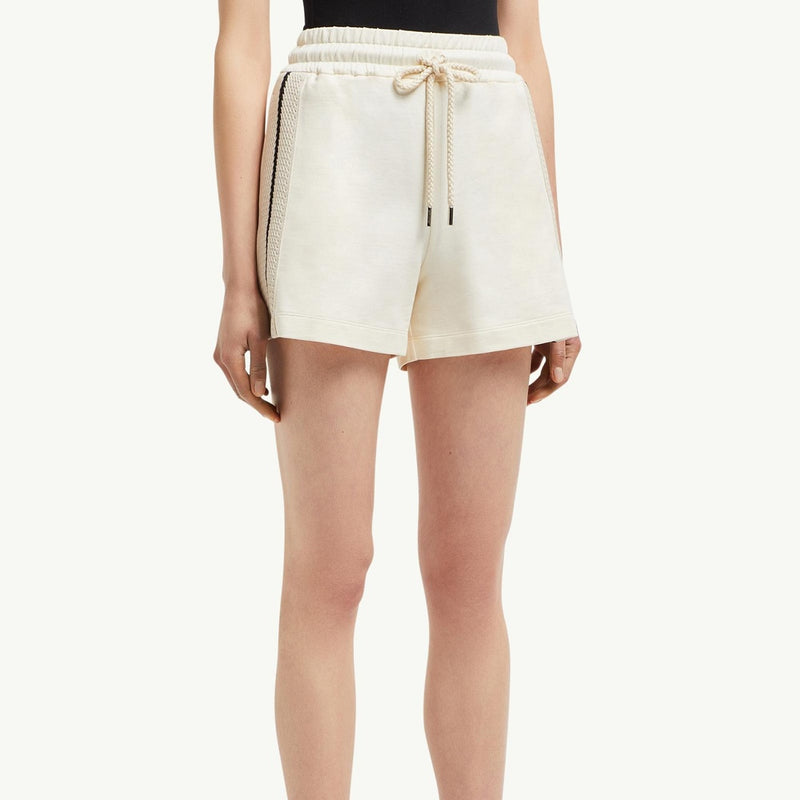 Crochet Accent Cotton Shorts