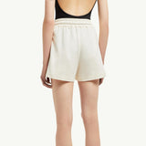 Crochet Accent Cotton Shorts