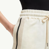 Crochet Accent Cotton Shorts