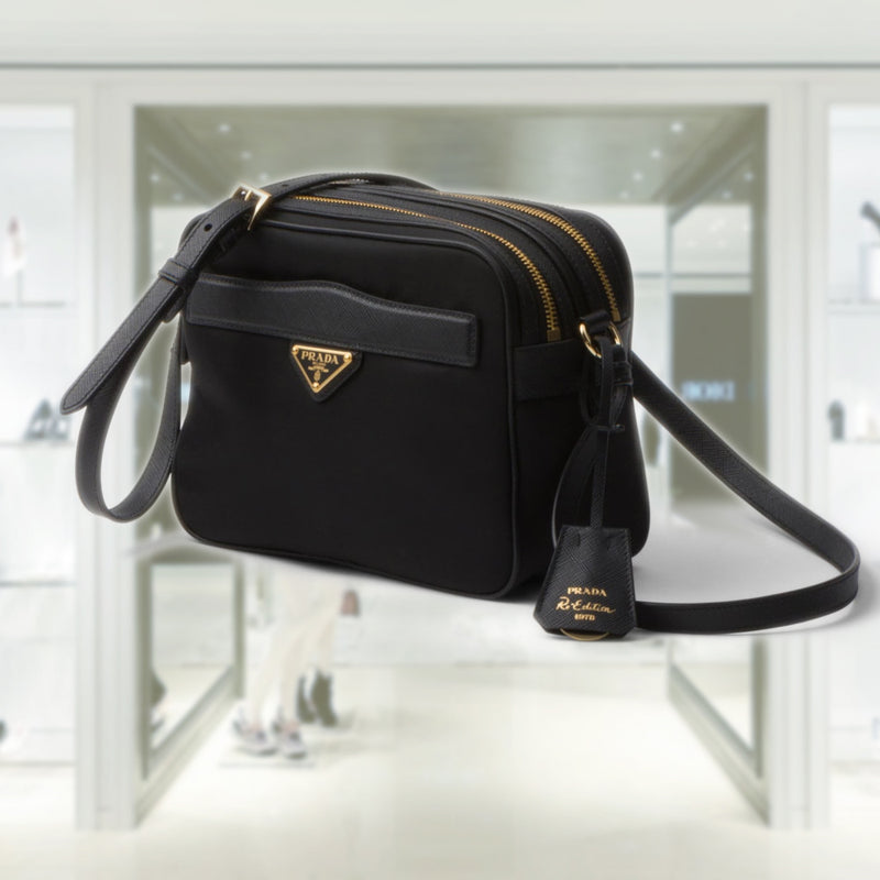 Prada Re-Edition 1978 Re-Nylon and Saffiano leather mini shoulder bag