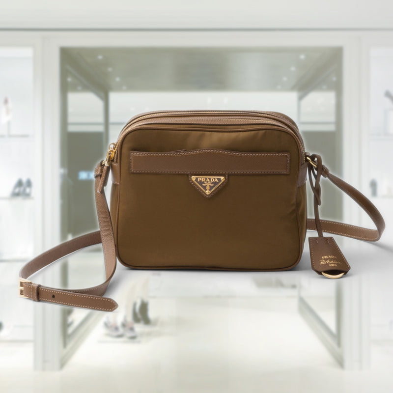 Prada Re-Edition 1978 Re-Nylon and Saffiano leather mini shoulder bag