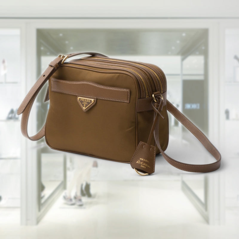Prada Re-Edition 1978 Re-Nylon and Saffiano leather mini shoulder bag