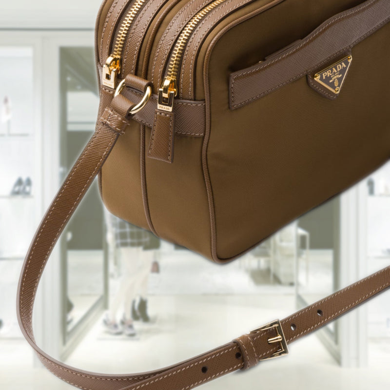 Prada Re-Edition 1978 Re-Nylon and Saffiano leather mini shoulder bag