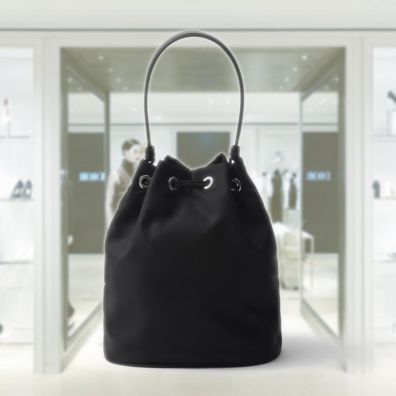 Re-Nylon embroidered mini-bag