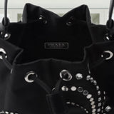 Re-Nylon embroidered mini-bag