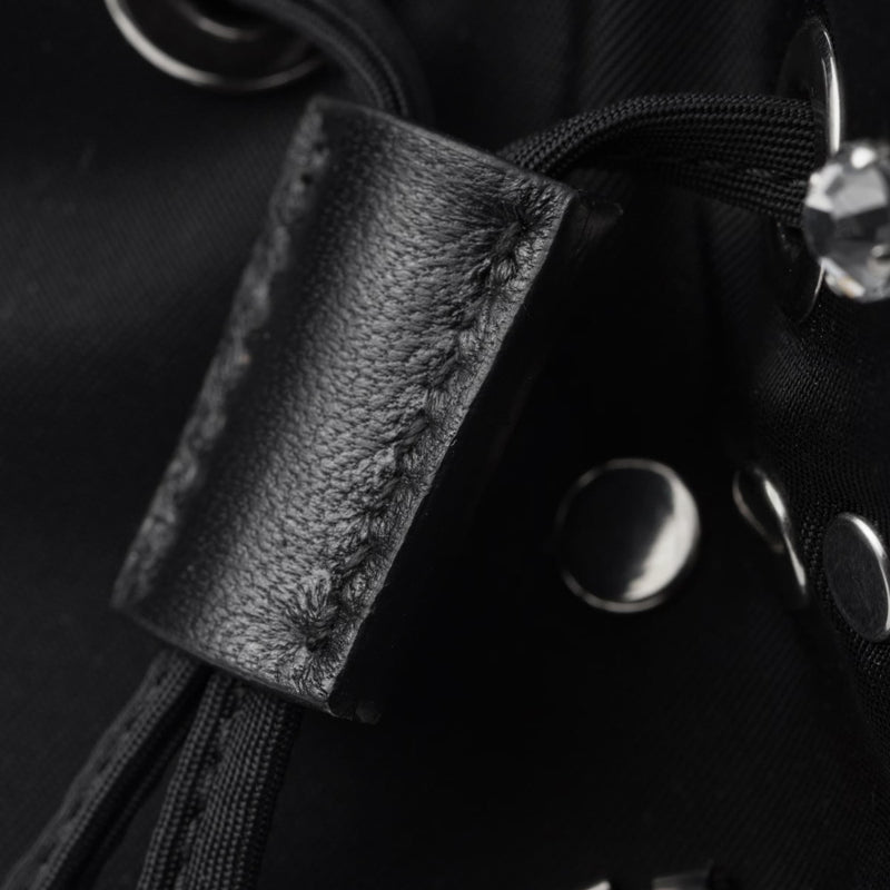 Re-Nylon embroidered mini-bag