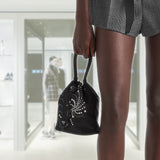 Re-Nylon embroidered mini-bag