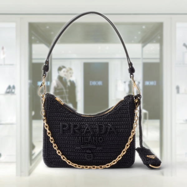 Prada Re-edition crochet mini-bag