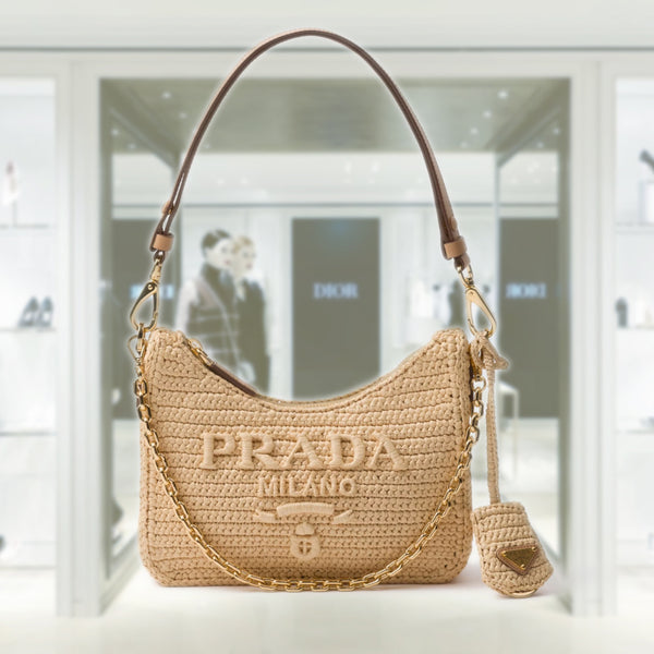 Prada Re-edition crochet mini-bag