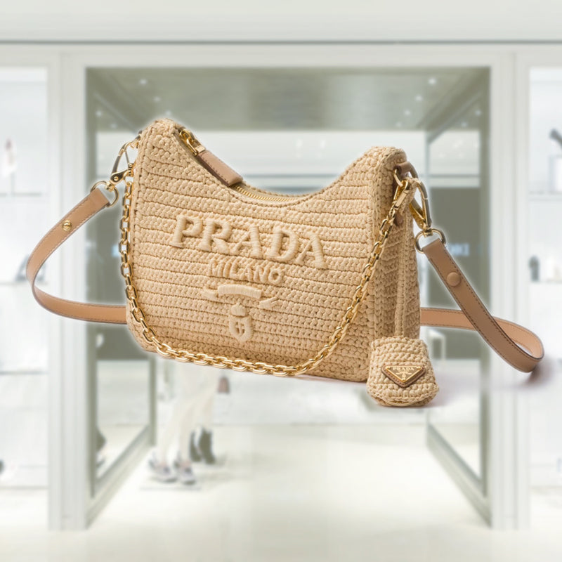 Prada Re-edition crochet mini-bag
